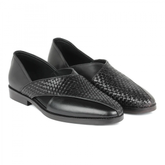 Black Woven Peshawari Sandal