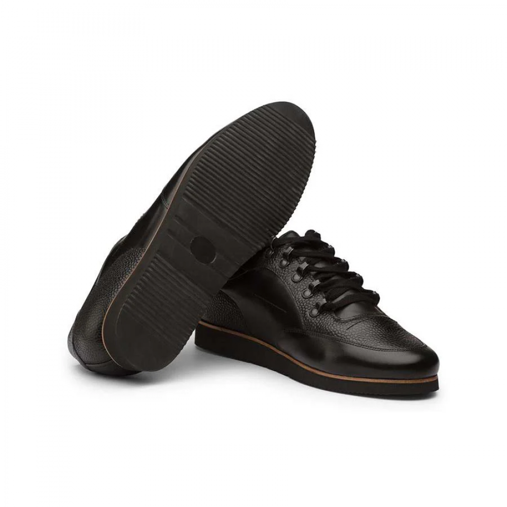 Black Grain Sneaker