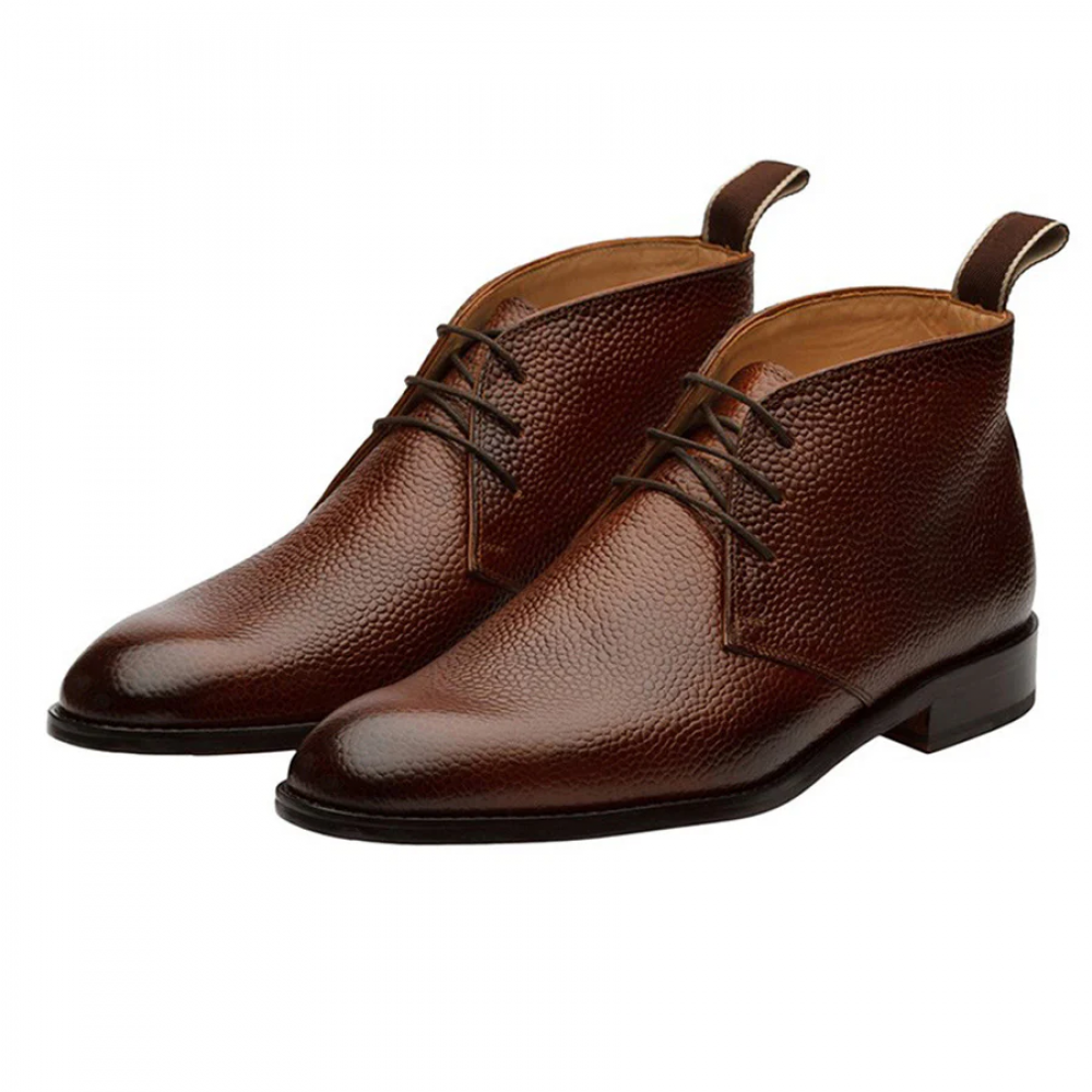 Brown Grain Chukka Boot