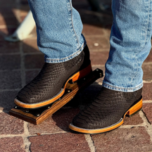 Vintage Crocodile Chelsea Boots