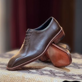 Casual Leather Shoes Lace-up Cowhide Shoes