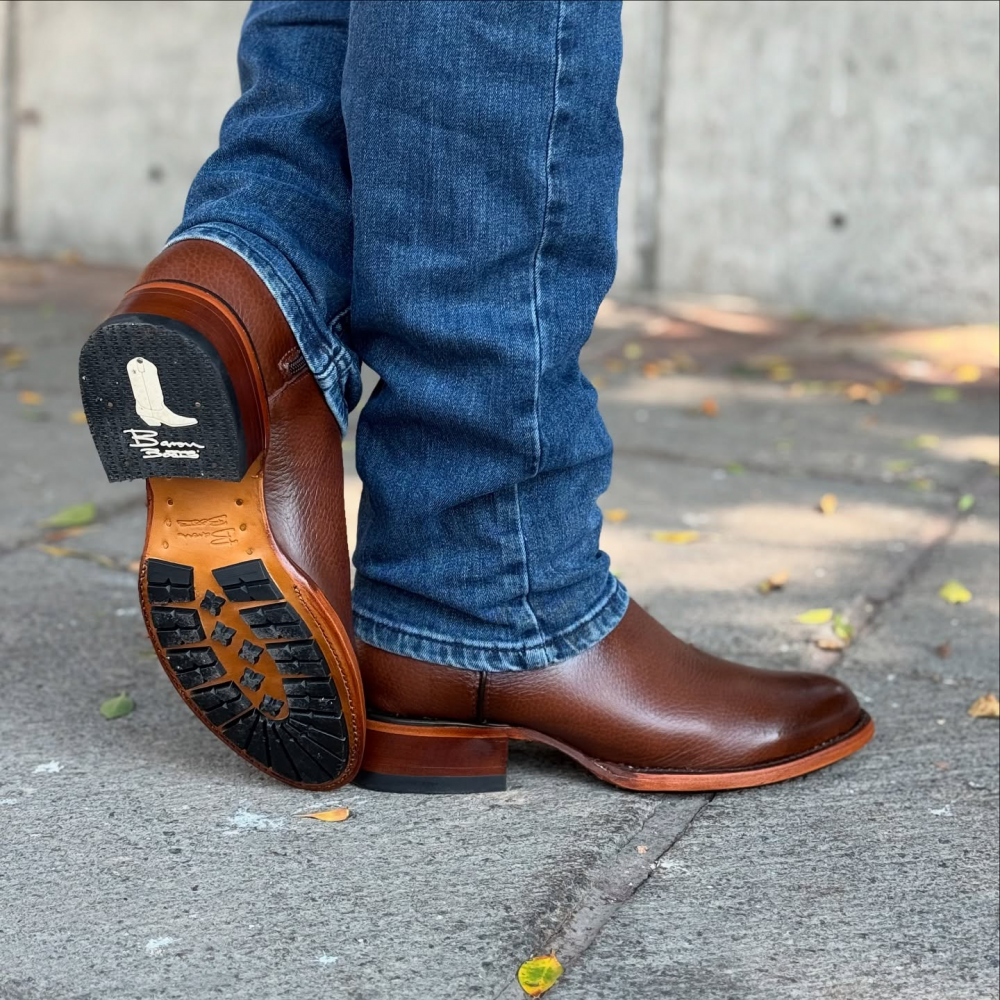 Round Toe Low Heel Ankle Boots