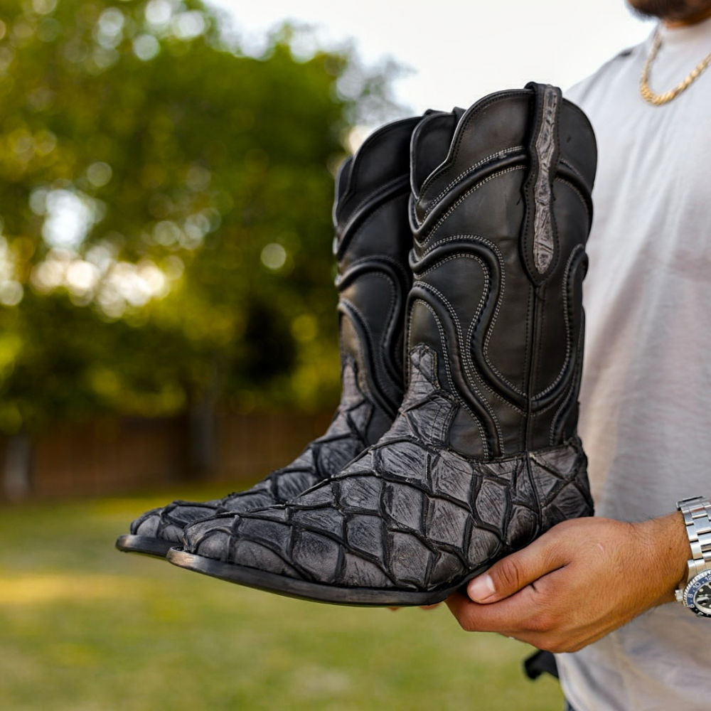 High-top Vintage Western Cowboy Boots