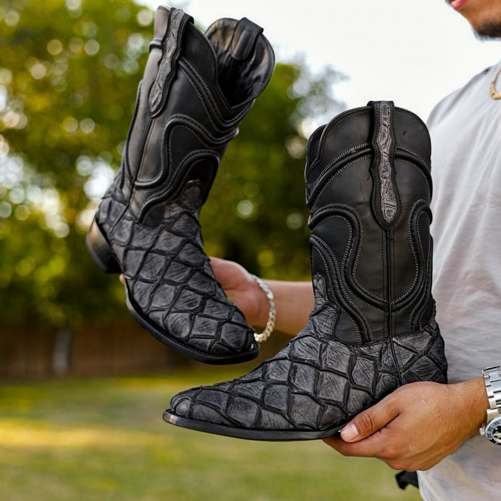 High-top Vintage Western Cowboy Boots