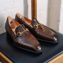 Crocodile Leather Loafers