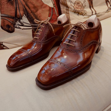 Carved Lace-up Sneakers