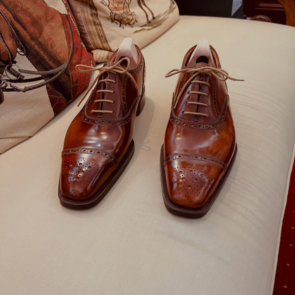 Carved Lace-up Sneakers