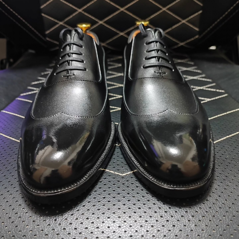 Black Classic Casual Leather Shoes