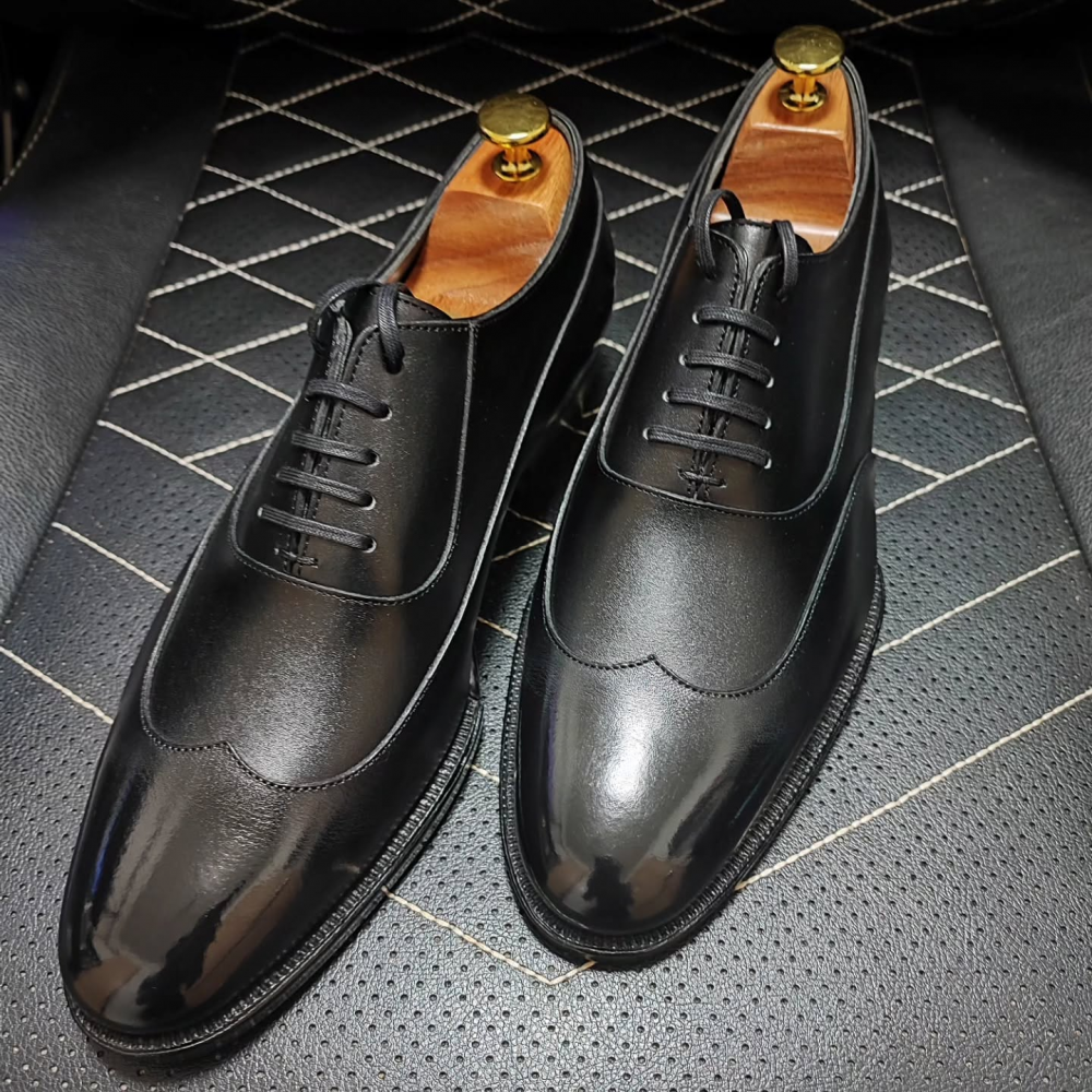Black Classic Casual Leather Shoes