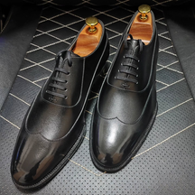 Black Classic Casual Leather Shoes