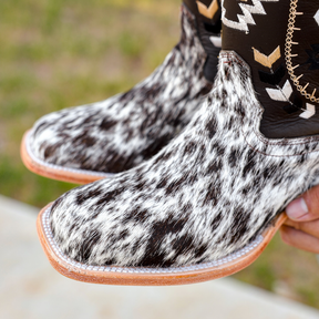 Brown Cowhide Boots