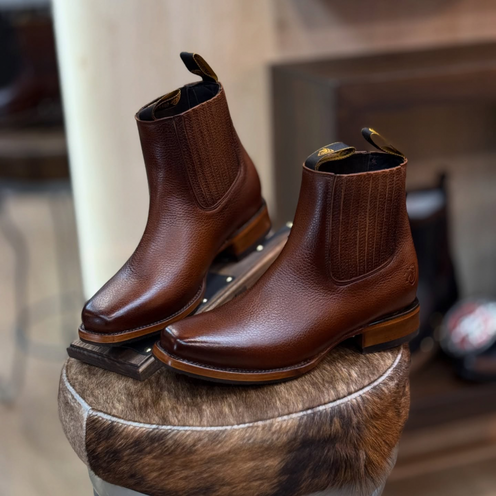 Genuine Leather Handmade Western Short Boots