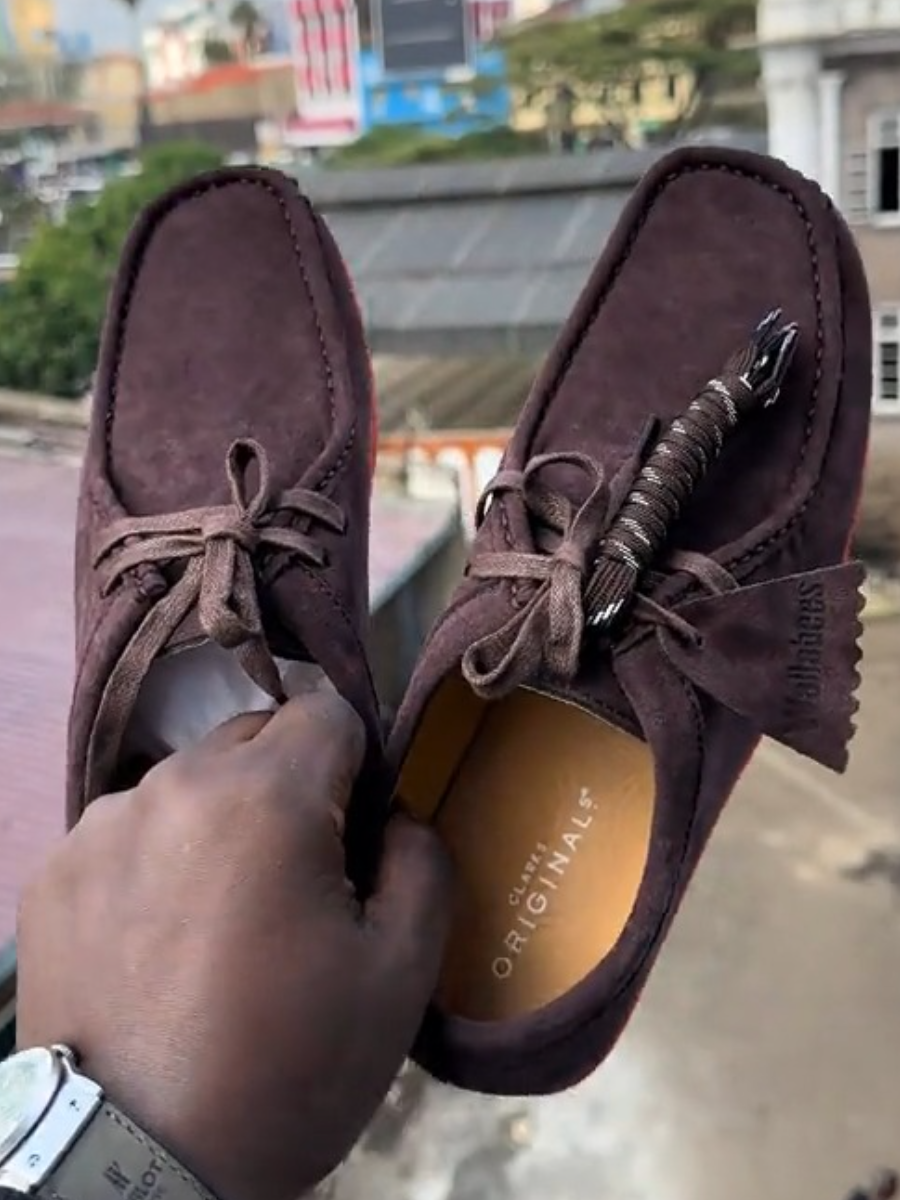 Clarks Original Wallabe Chocolate Combo