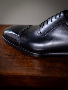 Genuine Leather Pointed Toe Formal Lace-up Handmade Men's Shoes