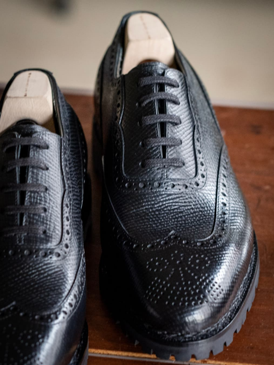 Brogue Carved Vintage Leather Shoes