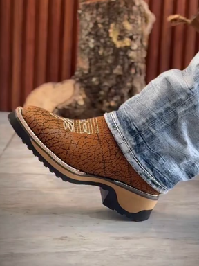 Embroidered Ankle Boots