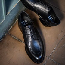 Men's Black Genuine Leather Shoes