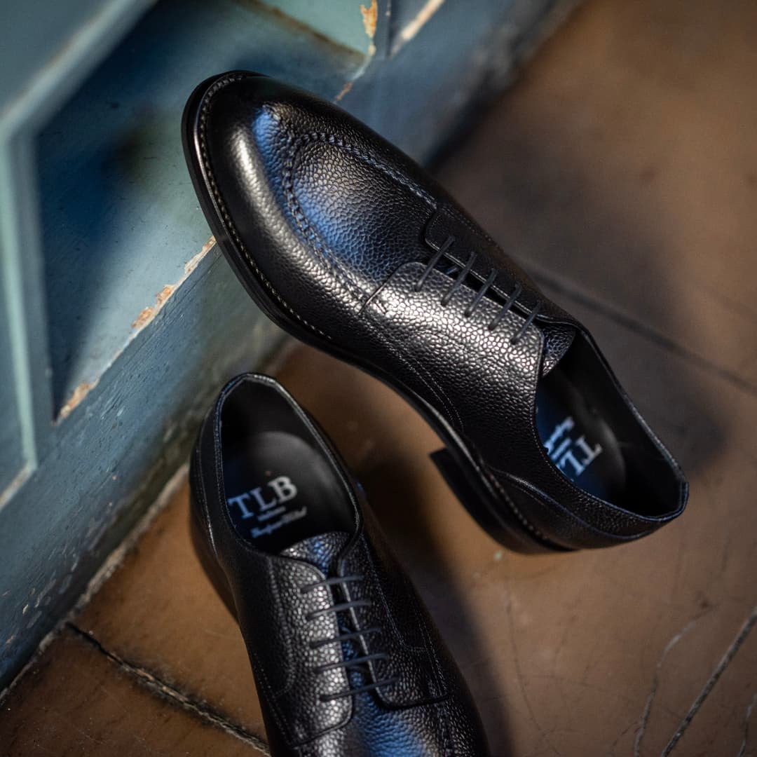 Men's Black Genuine Leather Shoes