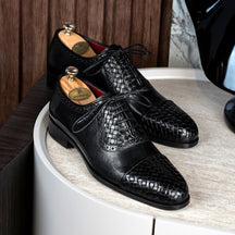 Gentleman's Woven Handmade Leather Shoes