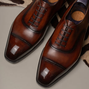 One-piece Internally Stitched Oxford Shoes
