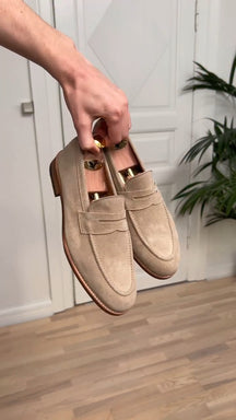 Handmade Casual Cowhide Suede Shoes