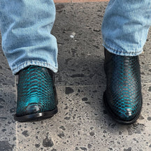 High-end Python Leather Boots