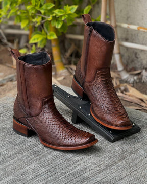 Italian Vintage Python Cowboy Boots