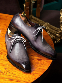 Men's Pointed Lace-up Formal Leather Shoes