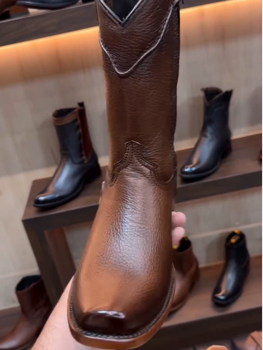 Handmade Genuine Leather Soft Leather Western Boots