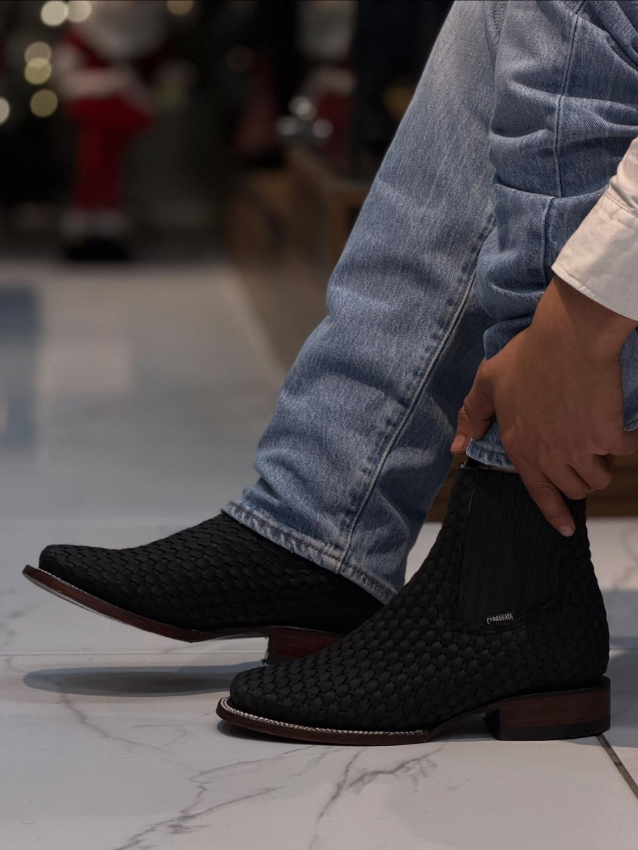 Hand-woven Western Boots
