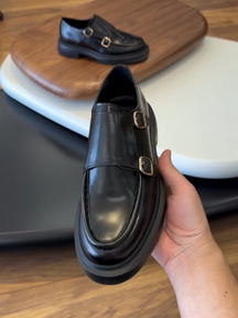 Genuine Leather Thick-soled Height-enhancing Loafers