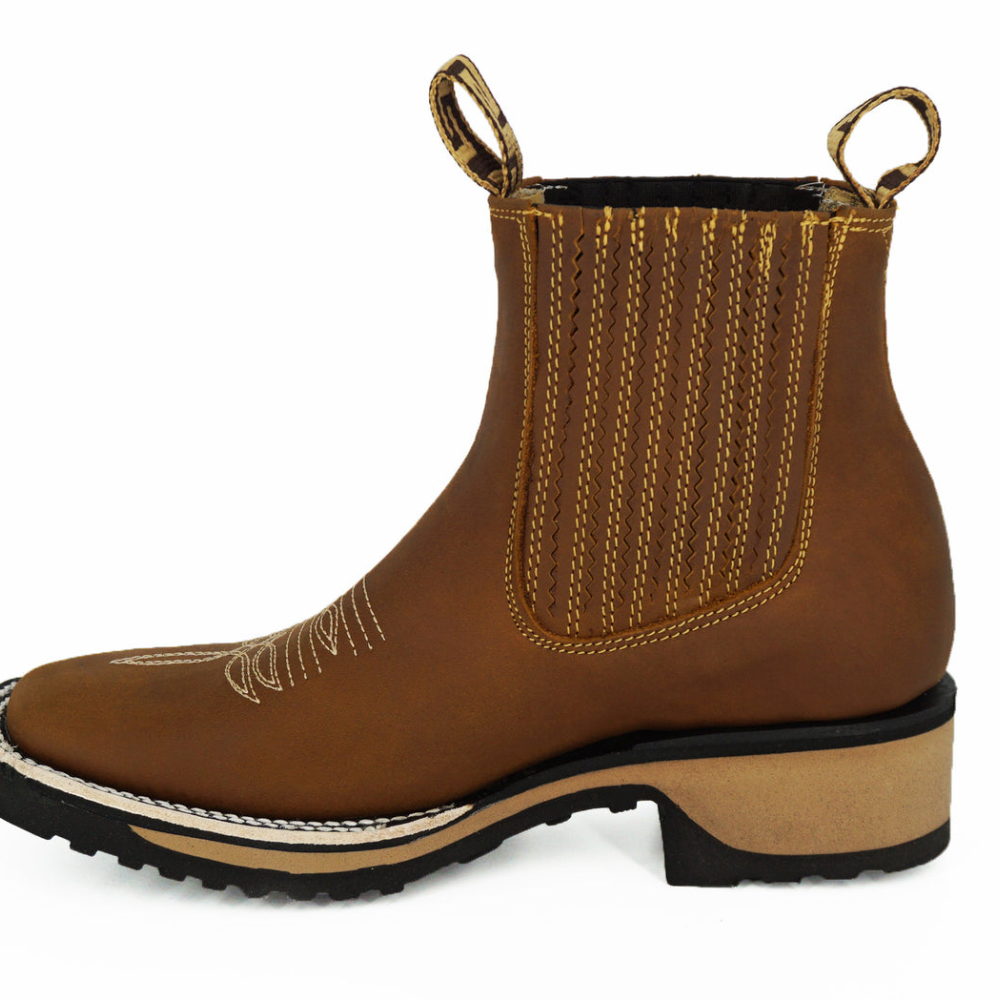 Western Leather Boots | Classic Chelsea Cowboy Design