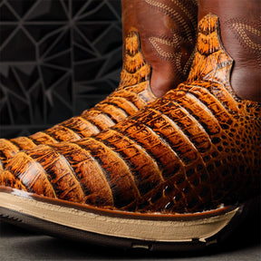 Men's Square-toe Embroidered Western Cowboy Boots