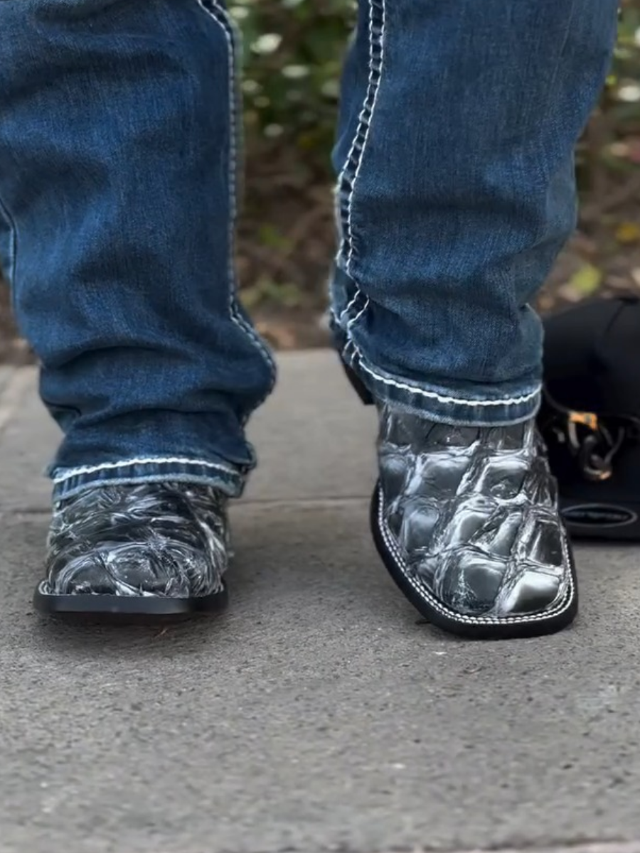Fashionable High-top Casual Leather Boots