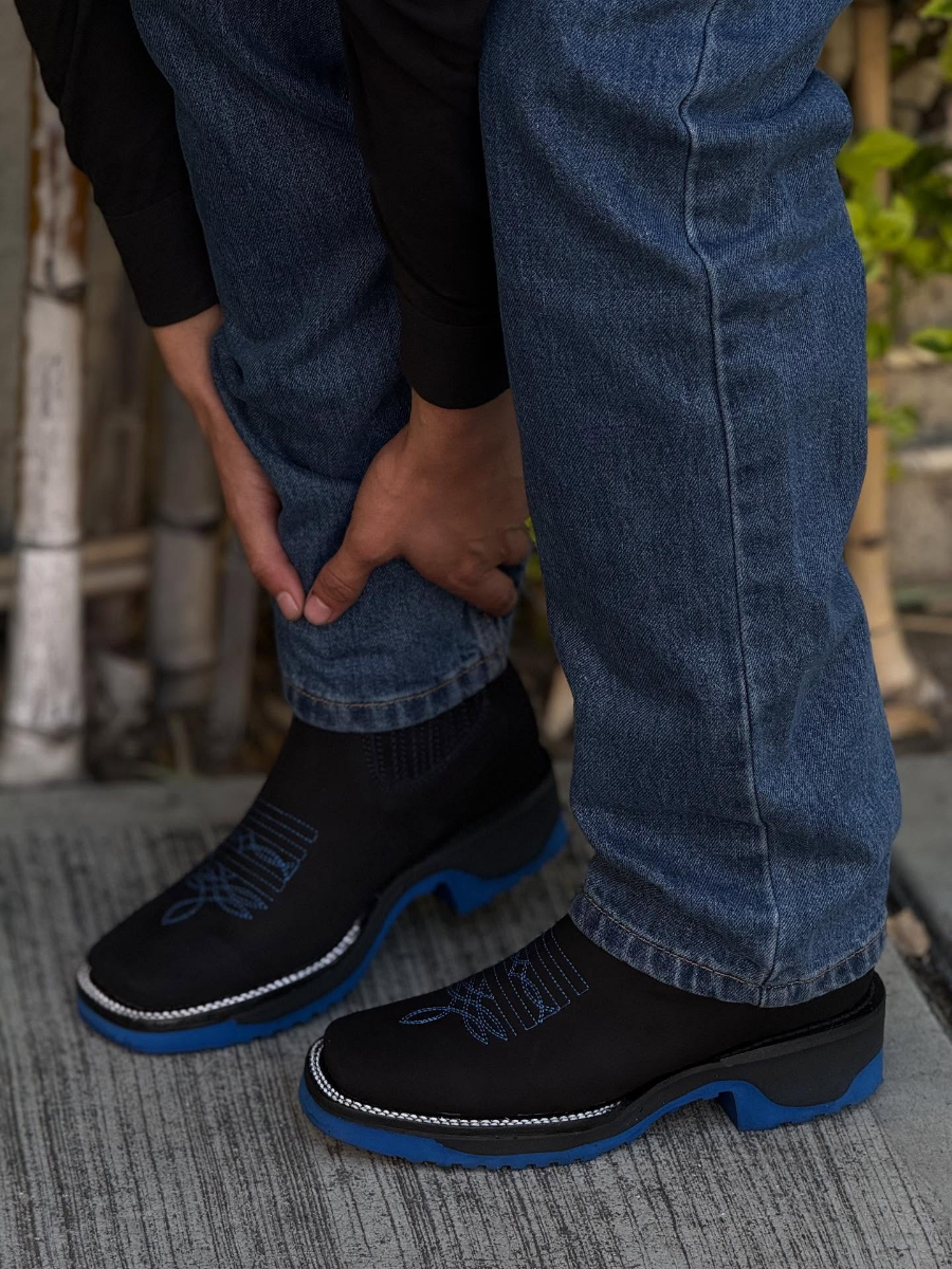 Embroidered Chelsea Boots