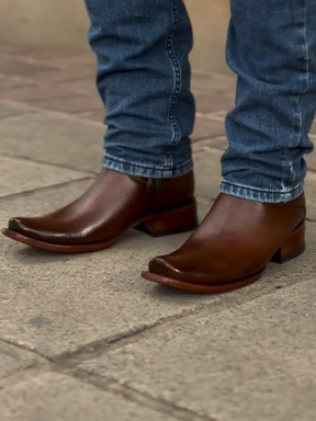 Genuine Leather Handmade Deerskin Western Boots