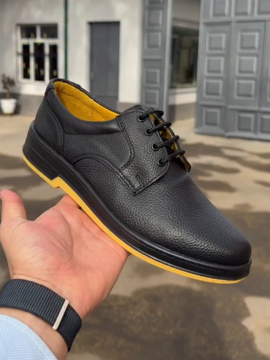 Casual and Comfortable Lace-up Leather Shoes