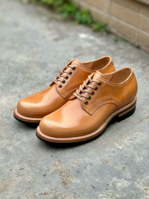 Vintage Handmade Cowhide Round Toe Shoes