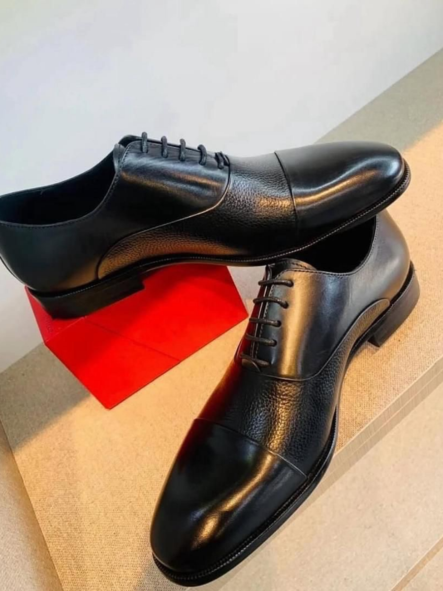 Black All-match Lace-up Shoes