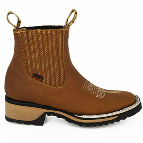 Western Leather Boots | Classic Chelsea Cowboy Design