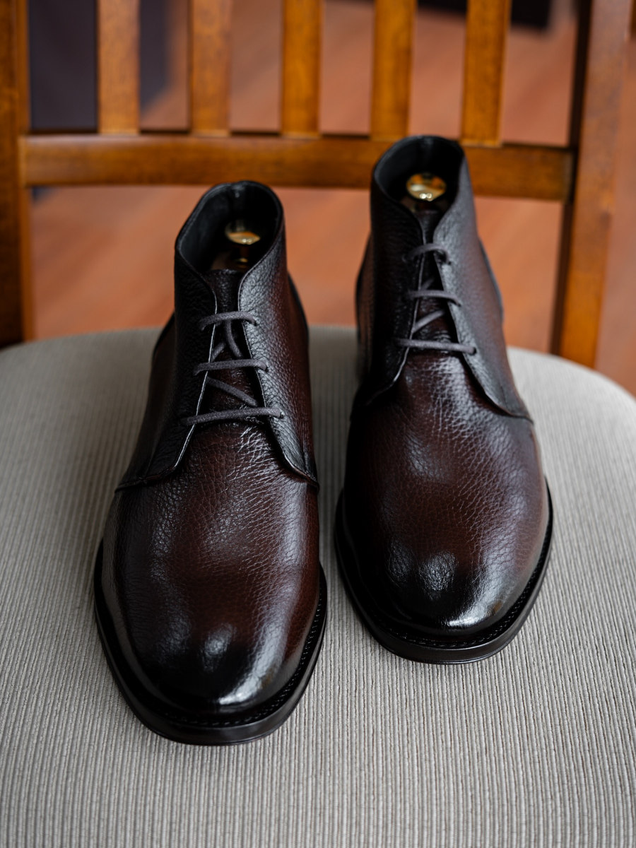 Men's Genuine Leather Lace-up Boots