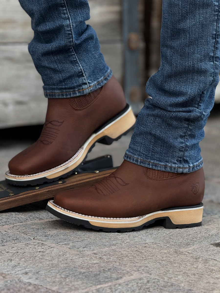 Embroidered Slip-On Chelsea Boots