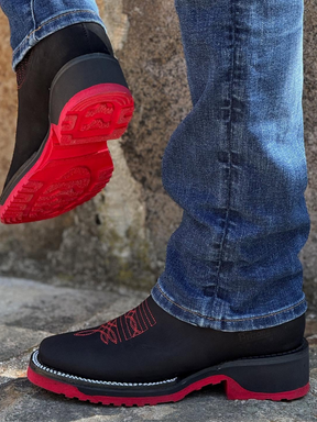 Embroidered Chelsea Boots