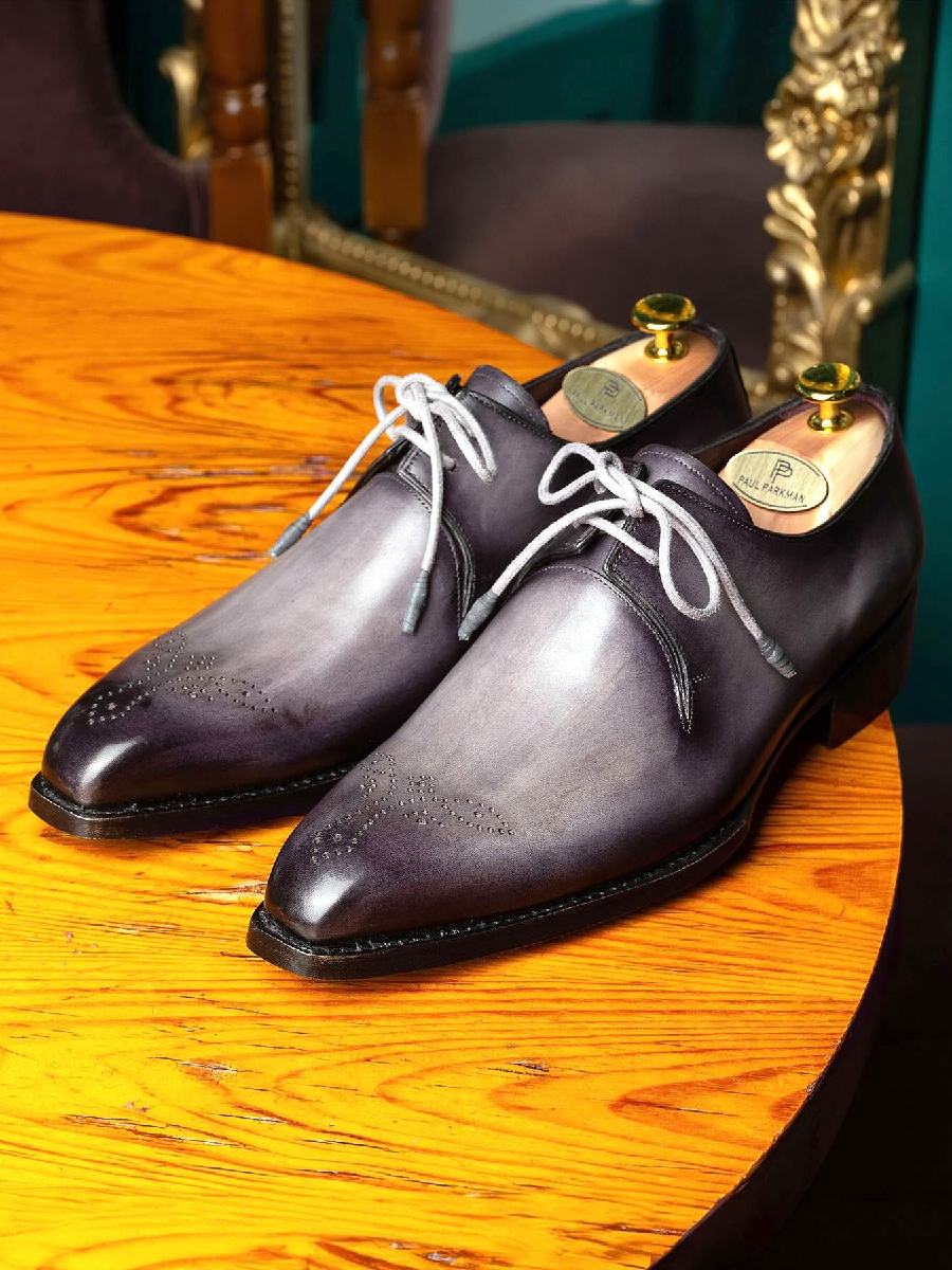 Men's Pointed Lace-up Formal Leather Shoes