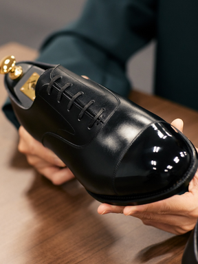Black Oxford Leather Shoes