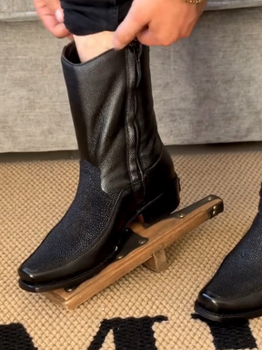 Black Handmade Cowboy Boots