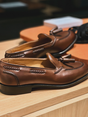 Casual Toe Tassel Leather Shoes