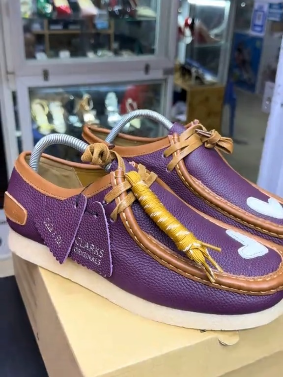 Clarks Originals Wallabee Purple Combination