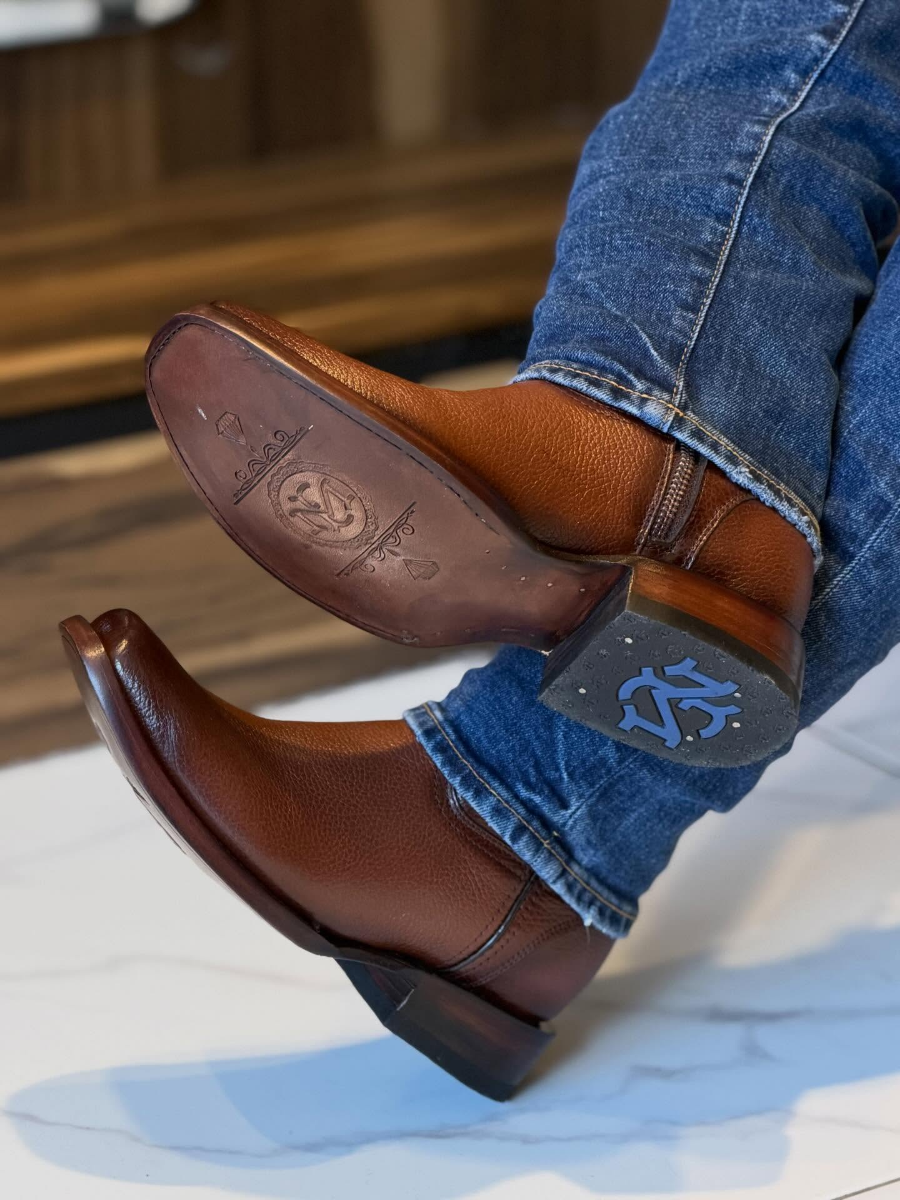 Handcrafted Genuine Leather Square-toe Western Boots