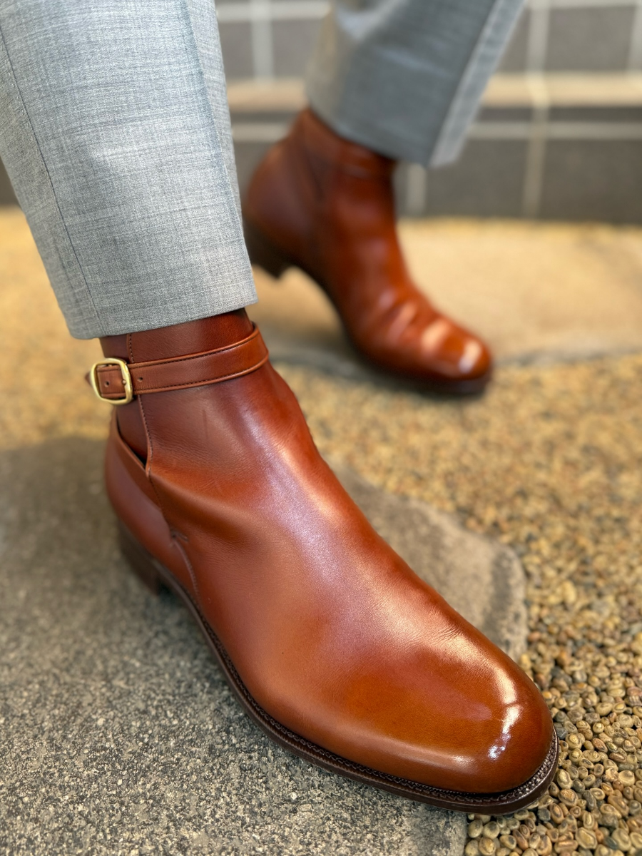 New Style Men's Ankle Boots With Belt Buckle
